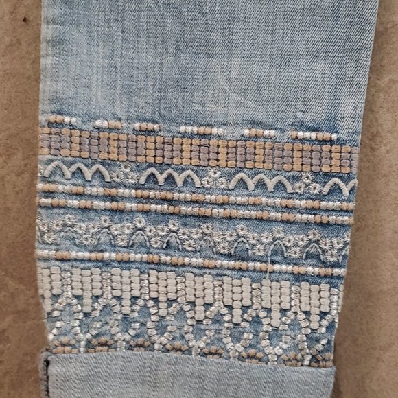 Jeans - Miss Me Skinny Signature Embroidered Cuffed - Size 27 - Picture 4 of 6